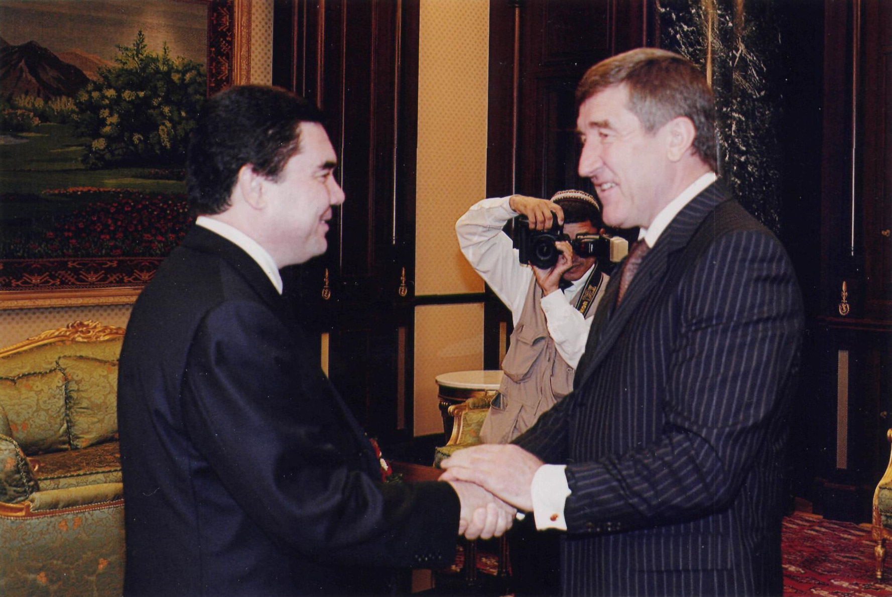 Встреча с президентом Туркменистана Гурбангулы Бердымухаммедовым; октябрь 2009 г.