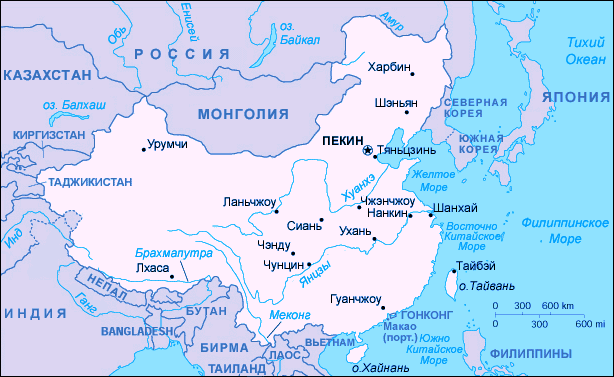 Рис. 18. Карта Китая